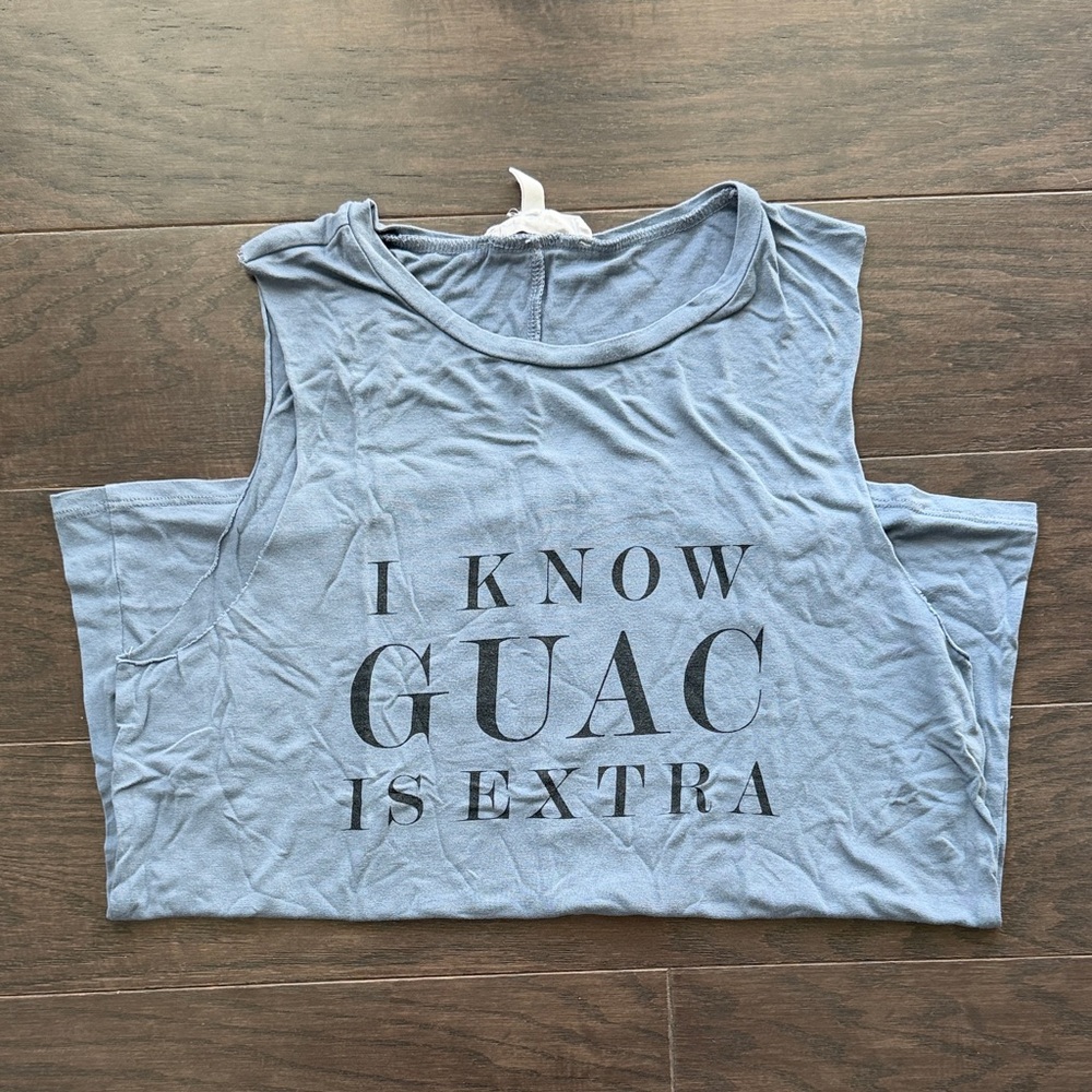 BCBGeneration Blue Graphic Muscle Tee